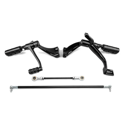 Black Forward Controls Kit Fit Harley Sportster XL 883 1200 2004-2013