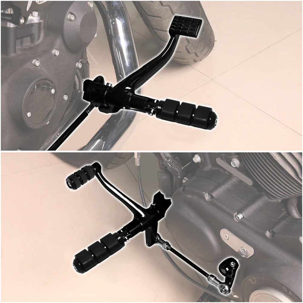 Black Forward Controls Kit Fit Harley Sportster XL 883 1200 2004-2013