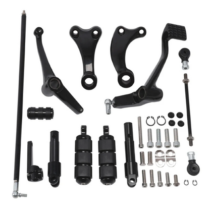 Black Forward Controls Kit Fit Harley Sportster XL 883 1200 2004-2013