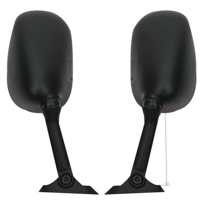 Black Rear View Mirrors Fit Suzuki GSXR1000 03-04 GSXR600/750 04-05 GSX650F
