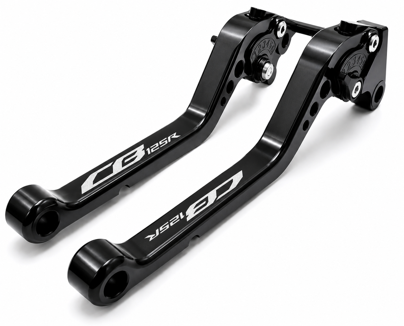 Long Black Clutch & Brake Levers to Fit Honda CB125R 2019-2026