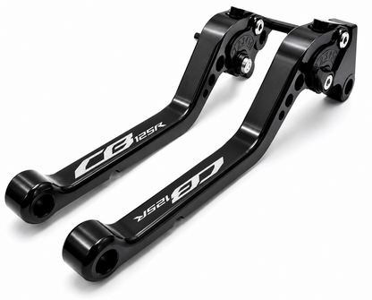 Long Black Clutch & Brake Levers to Fit Honda CB125R 2019-2026