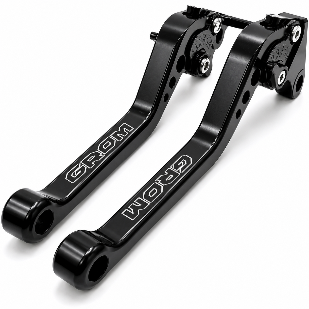 Long Black Clutch & Brake Levers For Honda GROM / MSX125 2013-2026