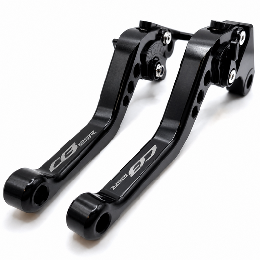 Honda CB125R 2019-2026 Short Black Clutch & Brake Levers