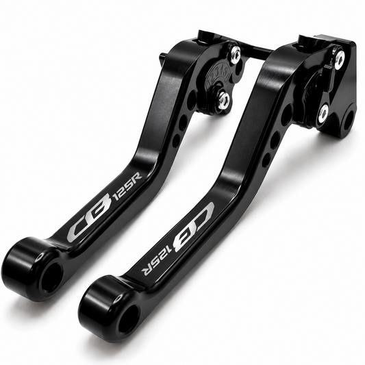 Short Black Clutch & Brake Levers to Fit Honda CB125R 2019-2026