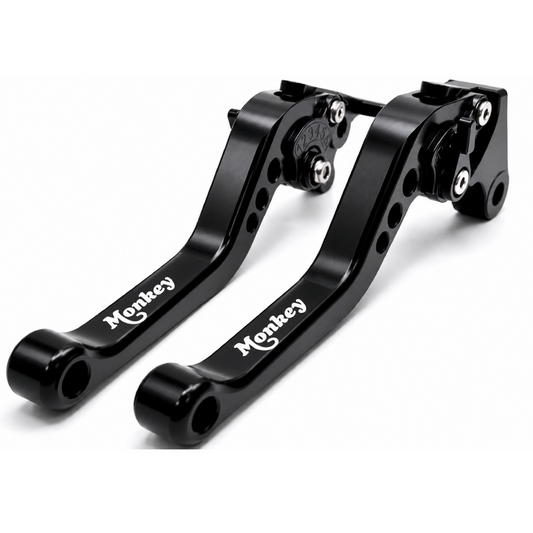Honda Monkey Z125 2019-2026 | Short Black Clutch & Brake Lever Set