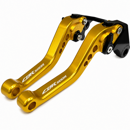 CNC Short Gold Clutch & Brake Levers For Honda CBR500R 2013-2021
