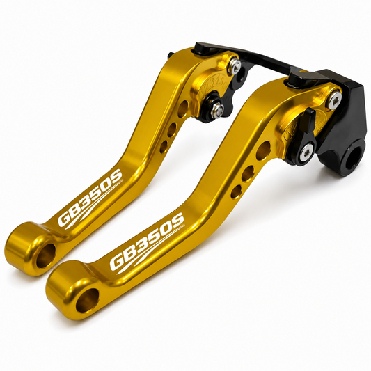 Short Gold Clutch & Brake Levers For Honda GB350S 2024-2026