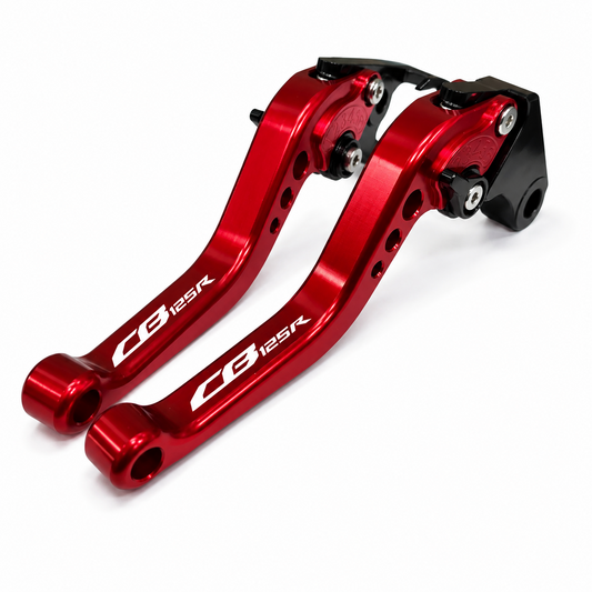 Short Red Clutch & Brake Levers - Honda CB125R 2019-2026