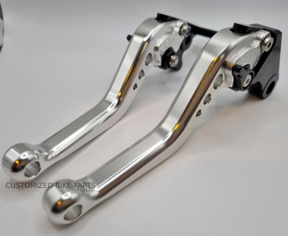 Short Silver Clutch & Brake Levers For Honda CB125R 2019-2025