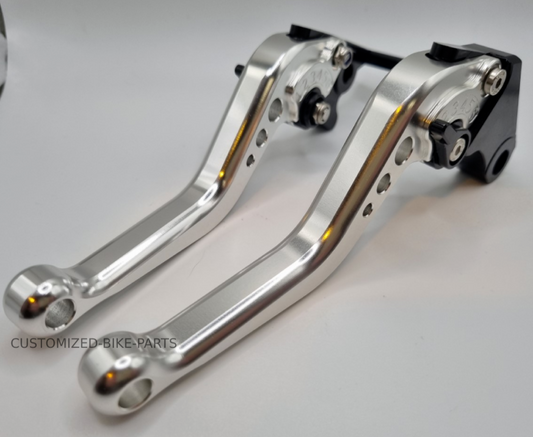 Short Silver Clutch & Brake Levers For Honda CB125R 2019-2025