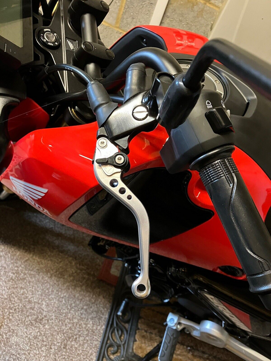 Short Silver Clutch & Brake Levers Set For Honda GROM / MSX125 2013-2026