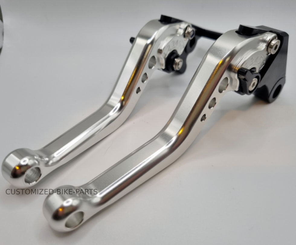 Short Silver Clutch & Brake Levers Set For Honda GROM / MSX125 2013-2026