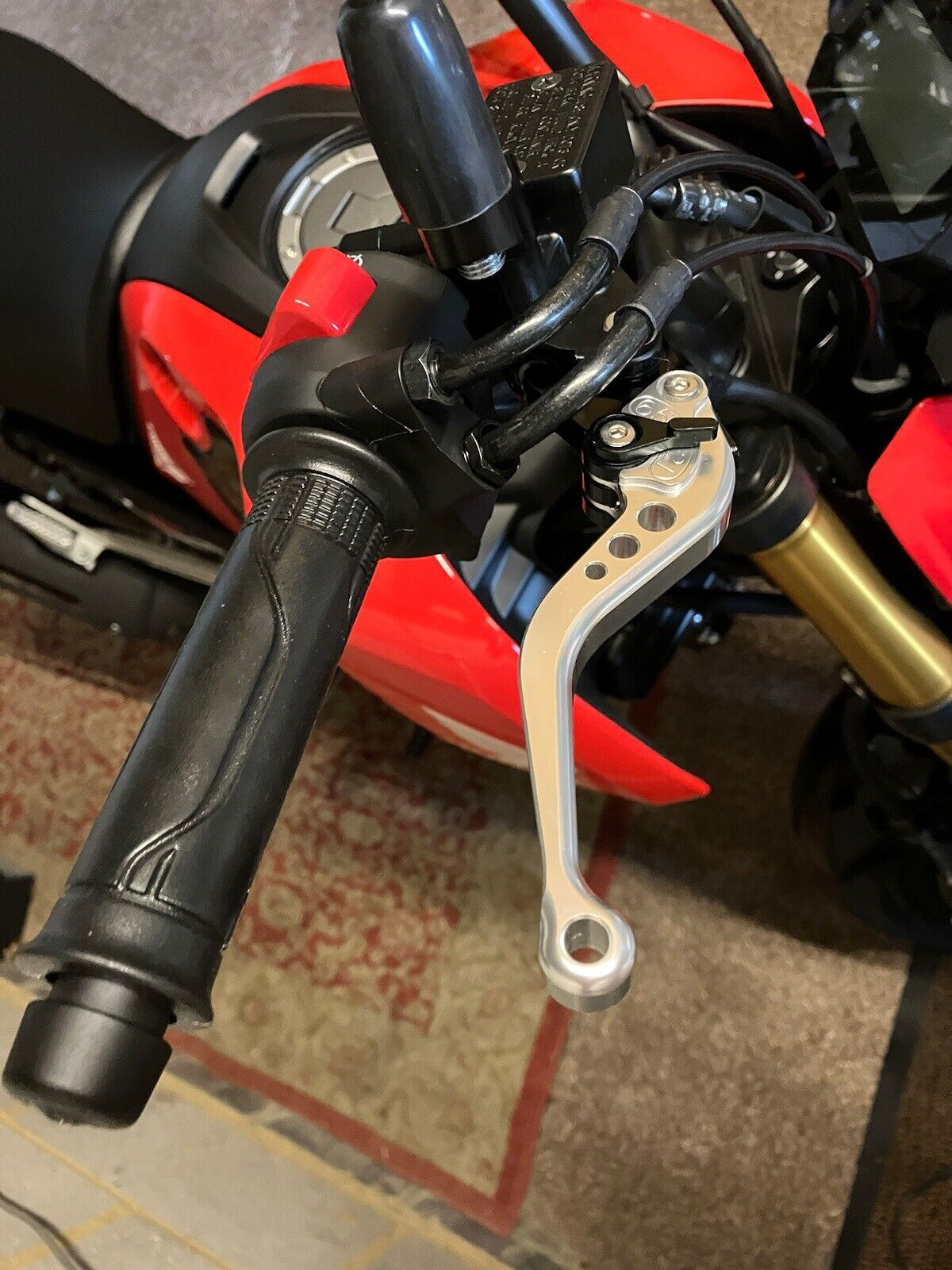 Short Silver Clutch & Brake Levers Set For Honda GROM / MSX125 2013-2026