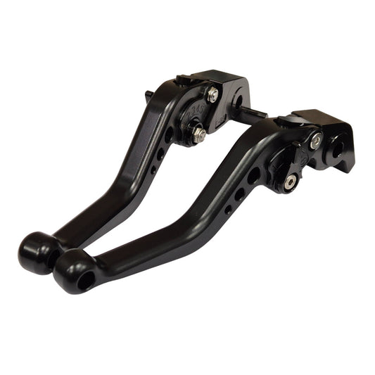 CNC Short Black Clutch & Brake Levers For Ducati 848 2007-2013
