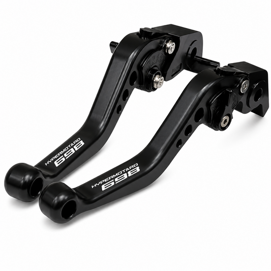 Ducati Hypermotard 698 Mono / RVW 2024-2026 Short Black Clutch & Brake Lever