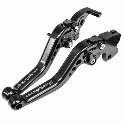 Short Black Clutch and Brake Levers for Husqvarna Svartpilen 125 2021-2026
