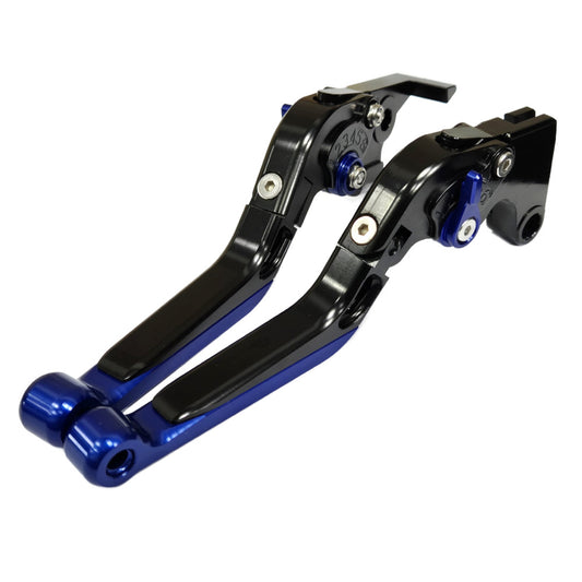Adjustable Black / Blue Clutch & Brake Levers - Yamaha Tenere 700 2019-2026