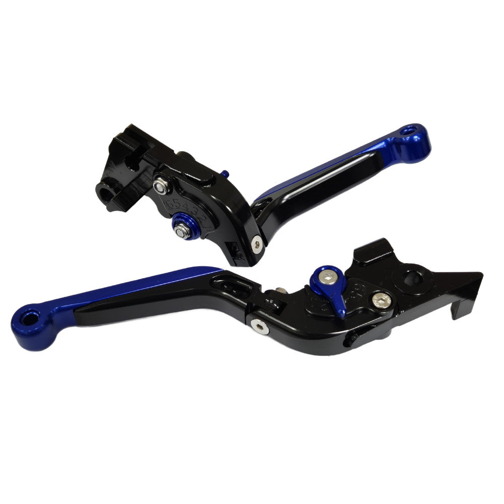 Adjustable Black / Blue Clutch & Brake Levers Yamaha Tenere 700 2019-2026