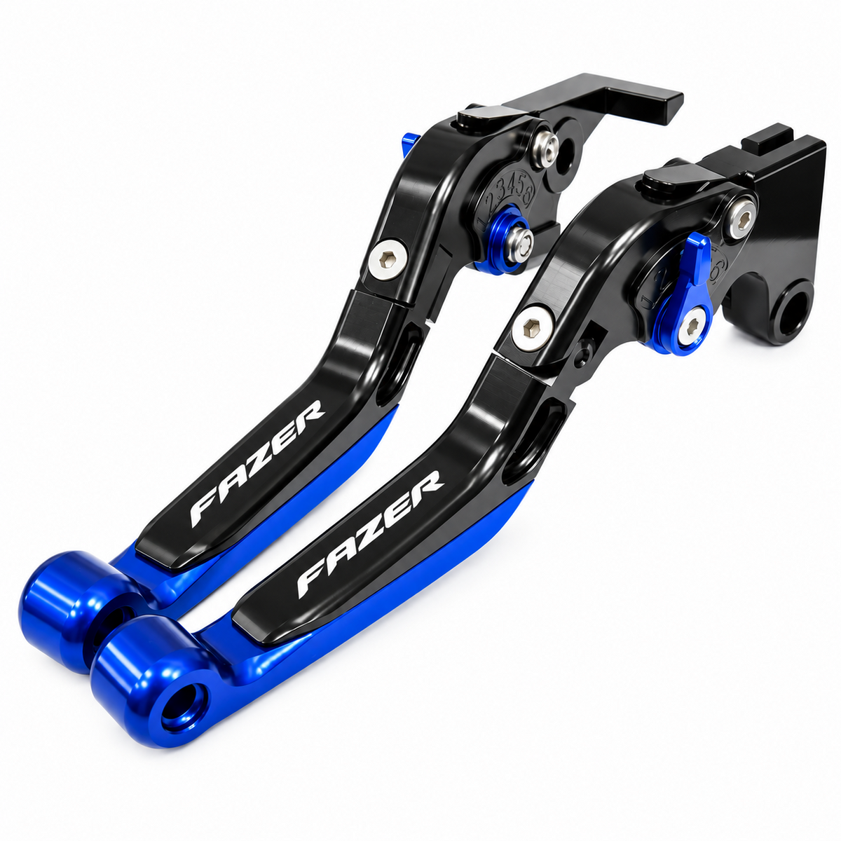 Adjustable Black / Blue Clutch & Brake Levers For Yamaha FZ1 FAZER 2006-2015