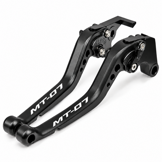 Long Black Clutch & Brake Levers Yamaha FJ-07 / MT-07 2014-2026