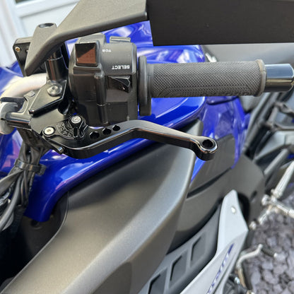 Short Black Clutch & Brake Levers For Yamaha XV 950 Racer 2016-2019