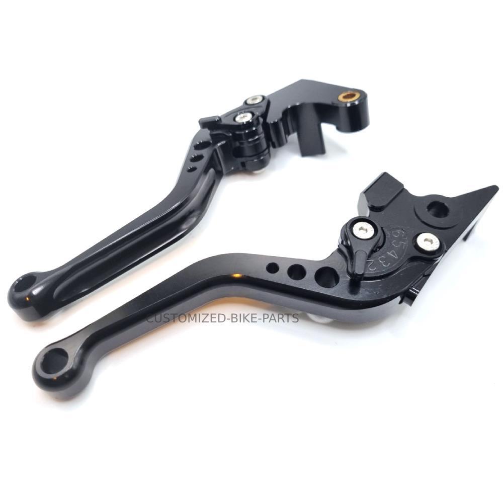 Short Black Clutch & Brake Levers For Yamaha XV 950 Racer 2016-2019