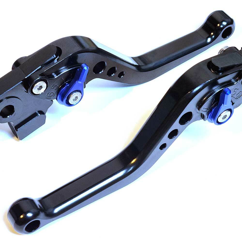 Short Black Blue Clutch & Brake Levers For Yamaha FJ-07 / MT-07 2014-2025