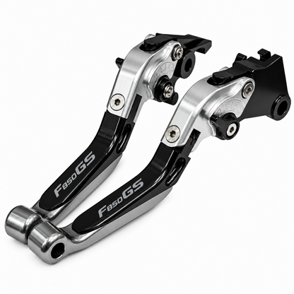 Grey / Black Adjustable Clutch & Brake Levers For BMW F850GS 2018-2026