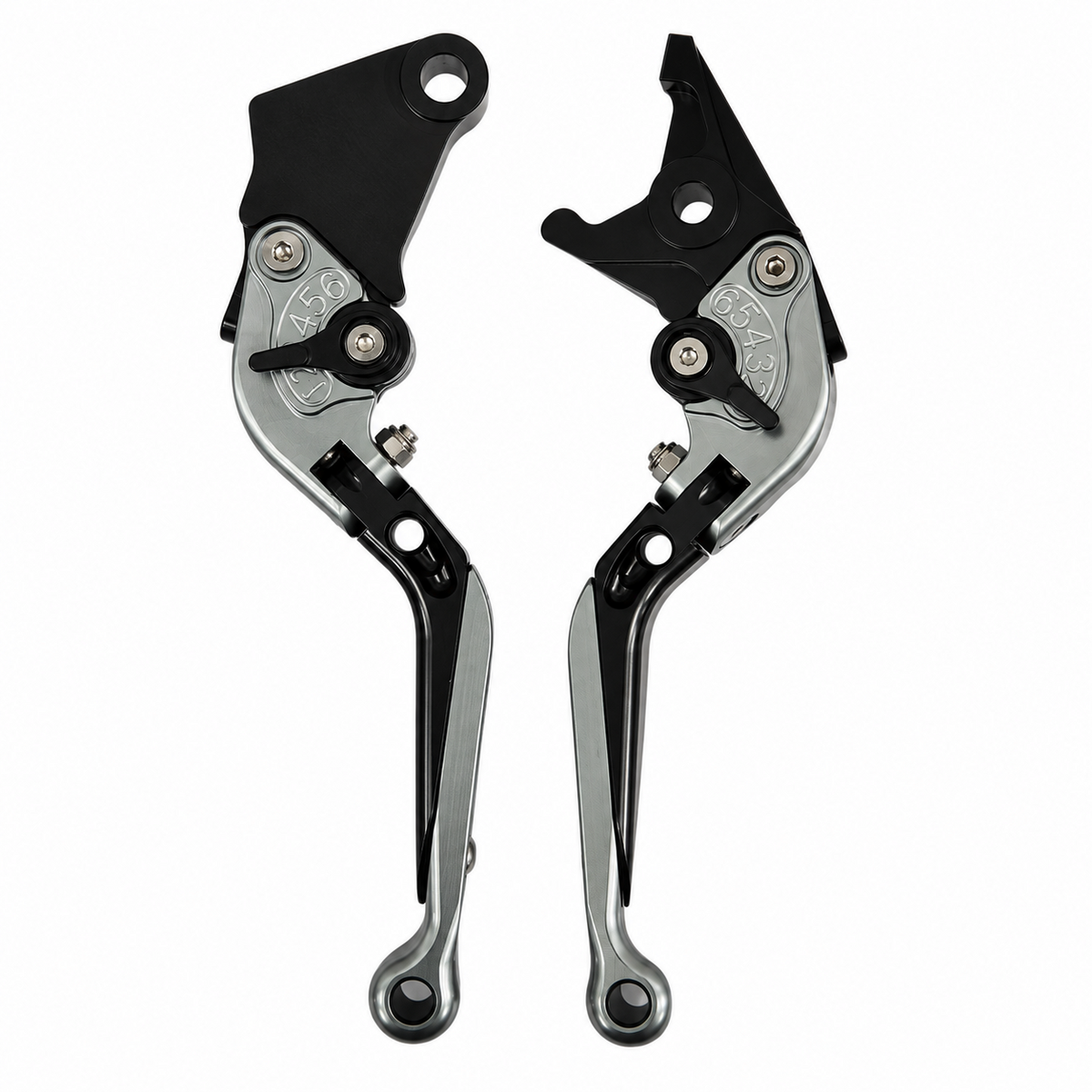 Grey / Black Adjustable Clutch & Brake Levers For BMW F850GS / F750GS 2018-2026