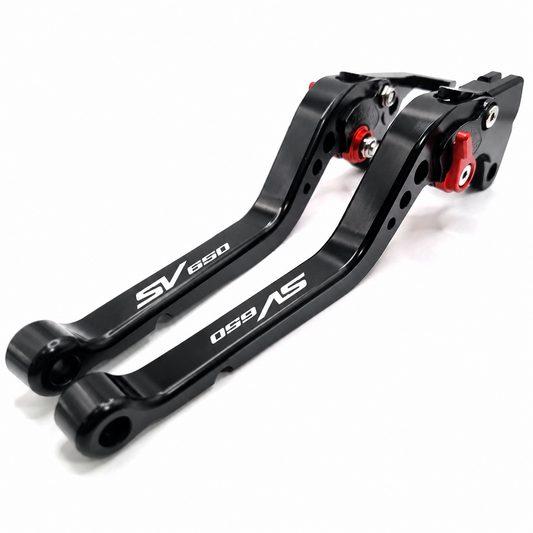 Suzuki SV650 / X 2016-2026 Long Black Clutch & Brake Levers