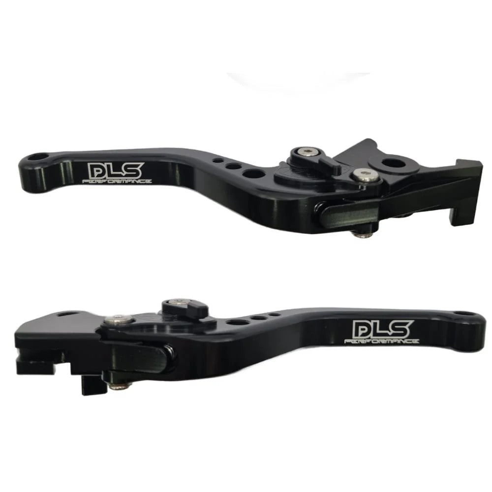 DLS Performance Short Black Clutch & Brake Levers For Suzuki GSX-S950 2021-2026