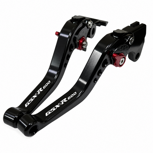 Short Black Clutch & Brake Levers - Suzuki GSX-R 600 GSXR600 1997-2003