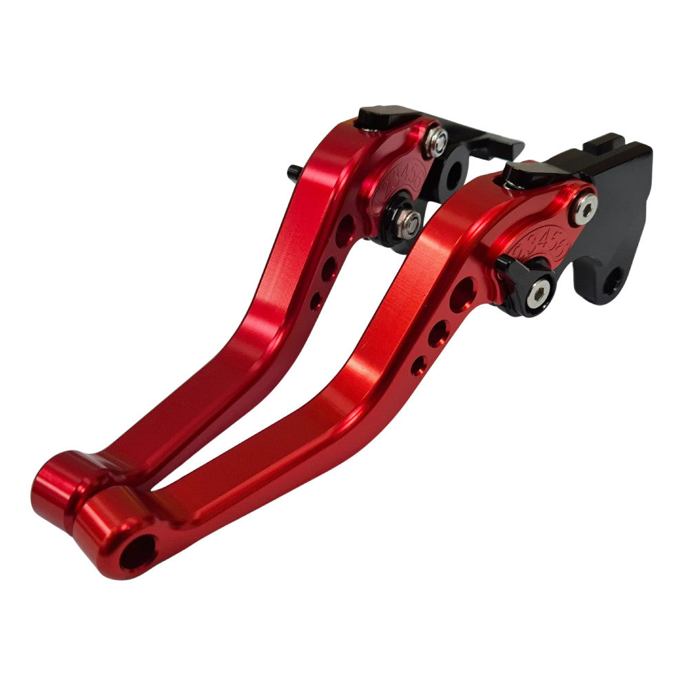 Short Red Clutch & Brake Levers For Suzuki GSX-S950 2021-2026