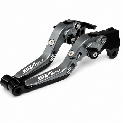 Adjustable Clutch Brake Levers Titanium / Black Suzuki SV650 / X 2016-2026