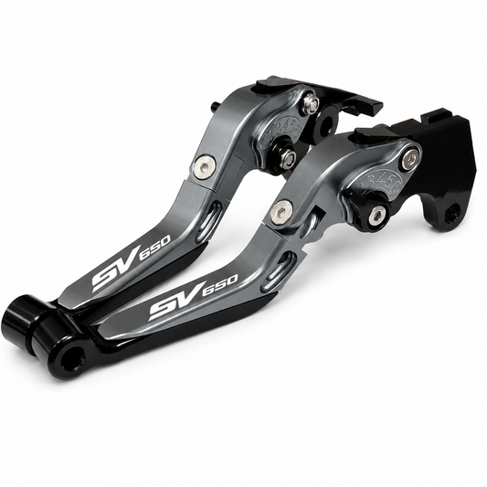 Adjustable Clutch Brake Levers Titanium / Black Suzuki SV650 / X 2016-2026