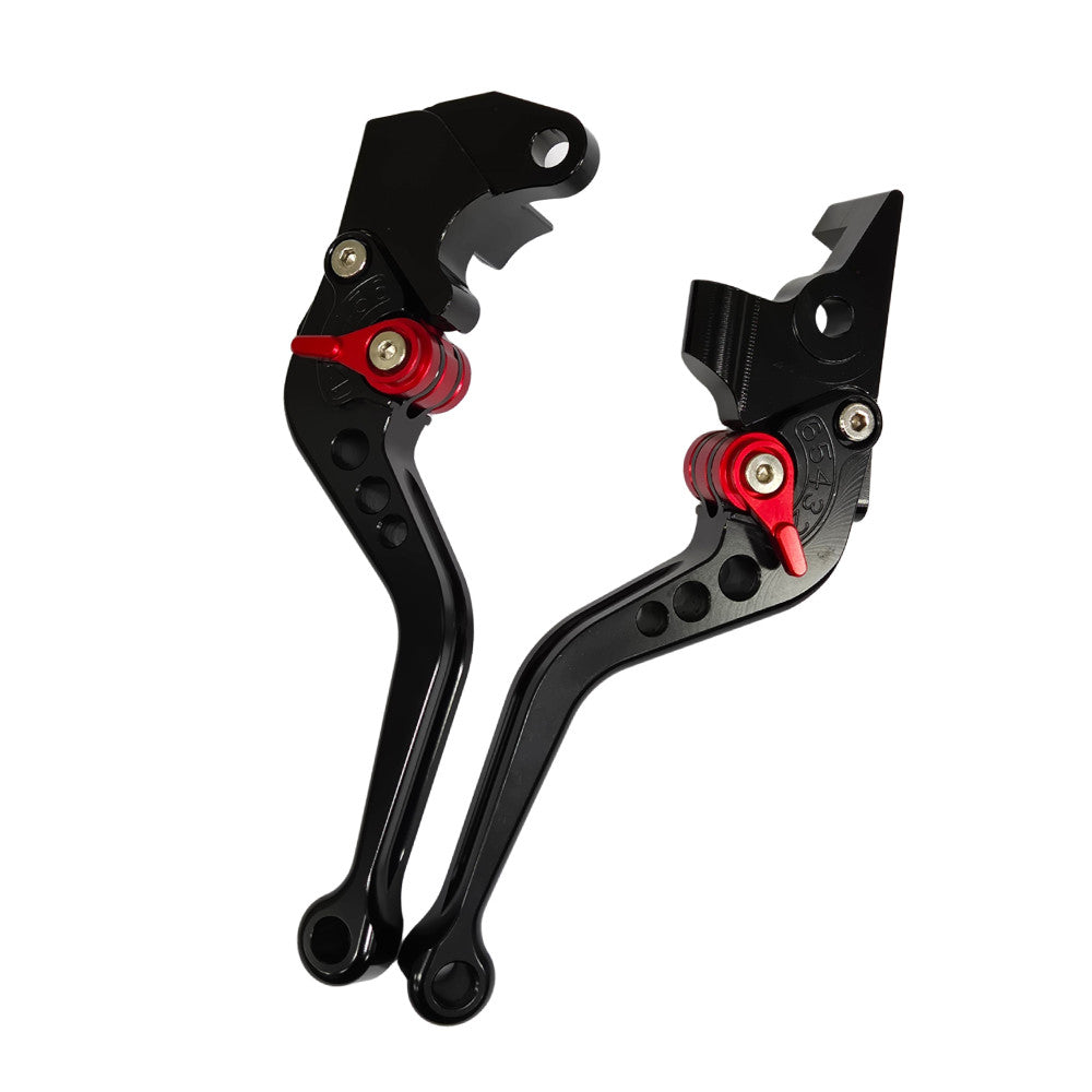 Short Black Clutch & Brake Levers For Lexmoto LXR 125 Euro 5 SY125-10-E5