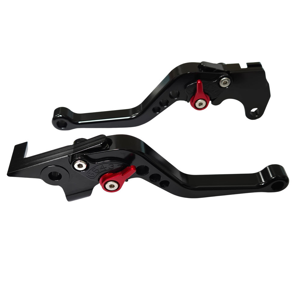 Short Black Clutch & Brake Levers For Lexmoto LXR 125 Euro 5 SY125-10-E5