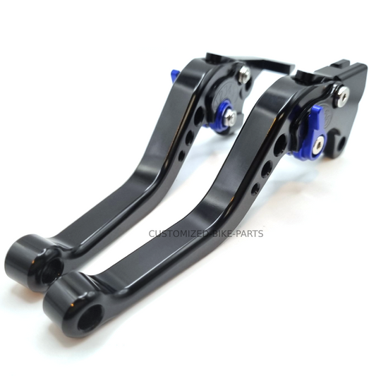 Short Black Blue Clutch & Brake Levers For Suzuki GSX-S 125 2020-2025