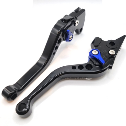 Short Black Blue Clutch & Brake Levers For Suzuki GSX-S 125 2020-2025