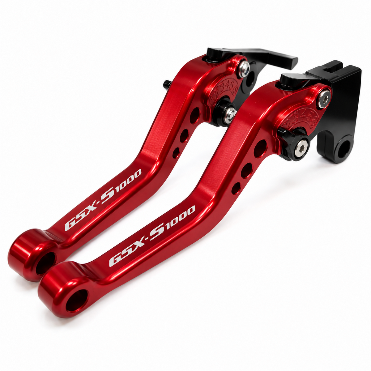 Short Red Clutch & Brake Levers - Suzuki GSX-S1000 F / S 2015-2020