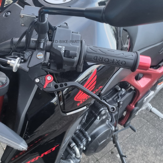 Honda CB750 Hornet 2023-2026 | Long Clutch Brake Lever Set - Black Red
