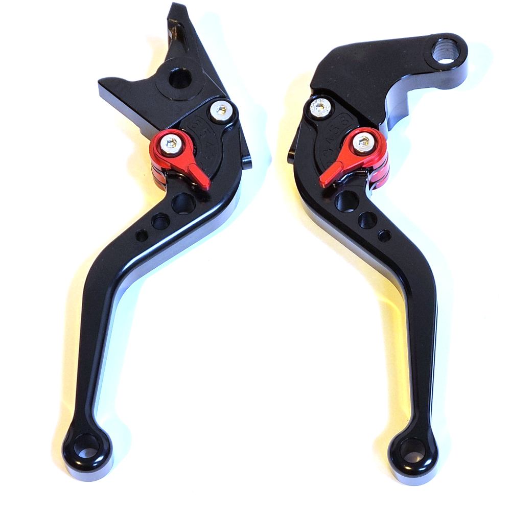 Honda NC 750S / 750X 2016-2026 Short Clutch & Brake Levers Black Red