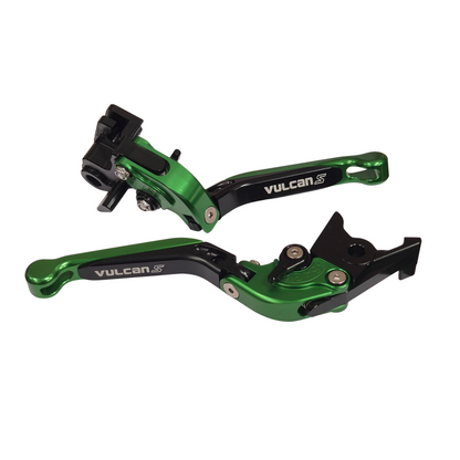 Green Adjustable Clutch & Brake Lever For Kawasaki Vulcan S 650 2015-2026