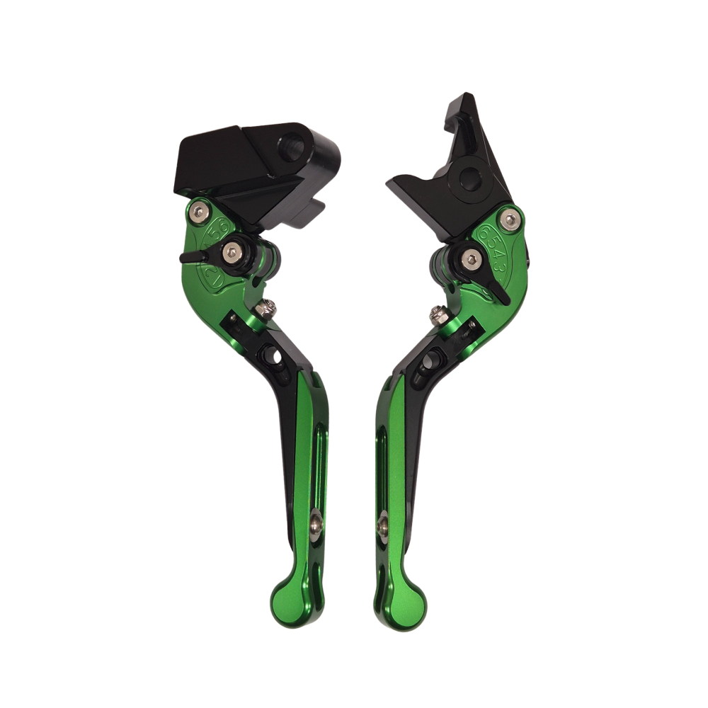 Green Adjustable Clutch & Brake Lever For Kawasaki Vulcan S 650 2015-2026