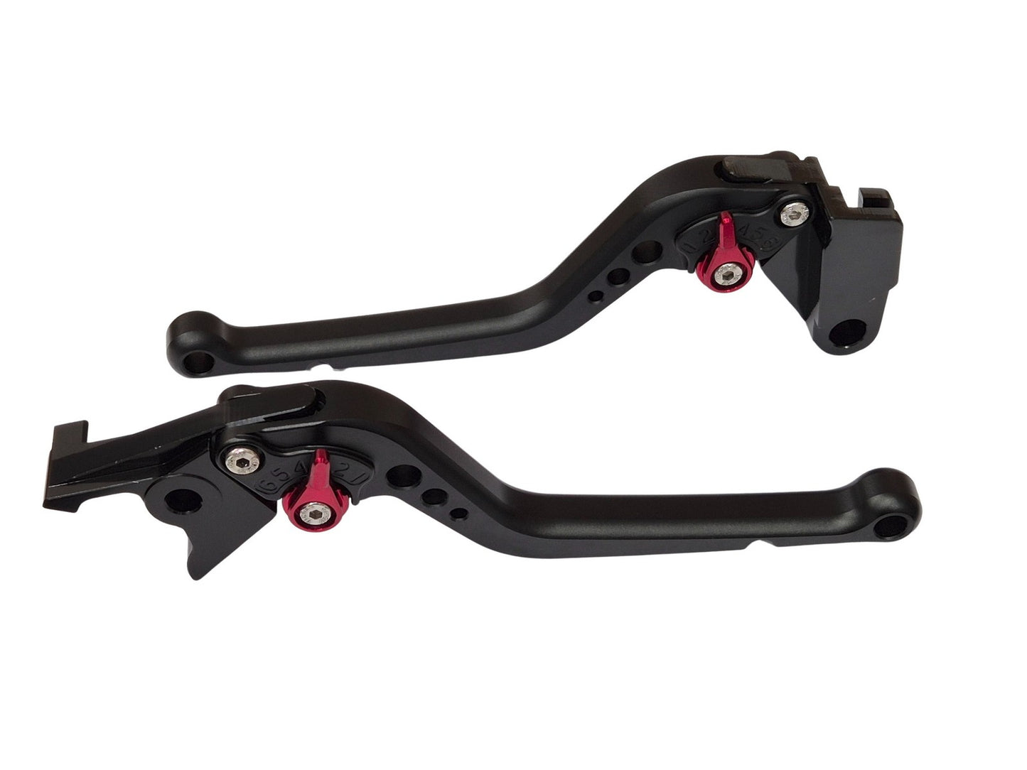 Long Black Clutch & Brake Levers For Kawasaki Ninja 650R / ER-6F 2017-2025