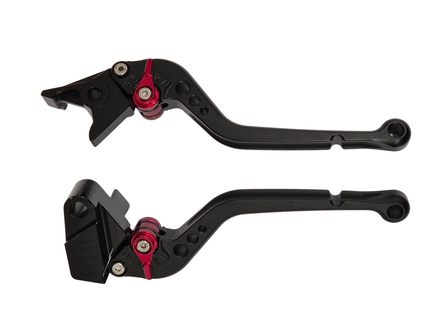 CNC Long Black Clutch & Brake Levers For Kawasaki Z650 2017-2025