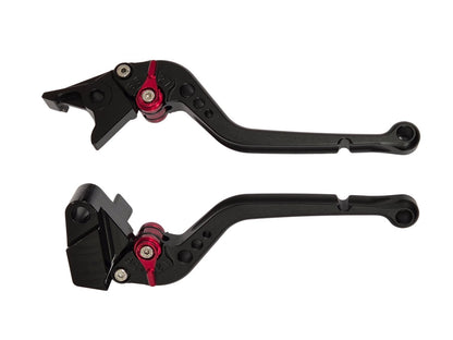 CNC Long Black Clutch & Brake Levers For Kawasaki Z650 2017-2025