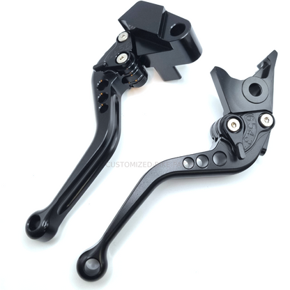 Short Black Clutch & Brake Levers For Kawasaki Z900 2017-2024