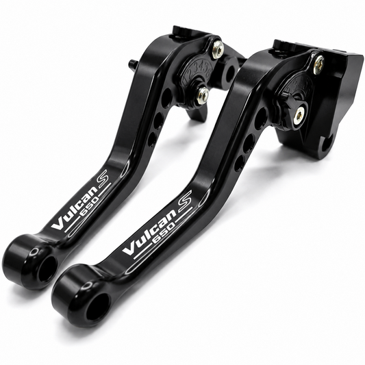 Short Black Clutch & Brake Levers - Kawasaki Vulcan S 650 2015-2026